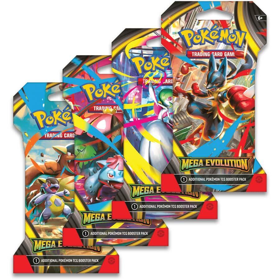 4 Mega Evolution Sleeved Booster Pack