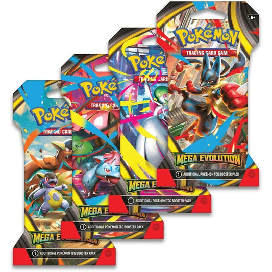4 Mega Evolution Sleeved Booster Pack